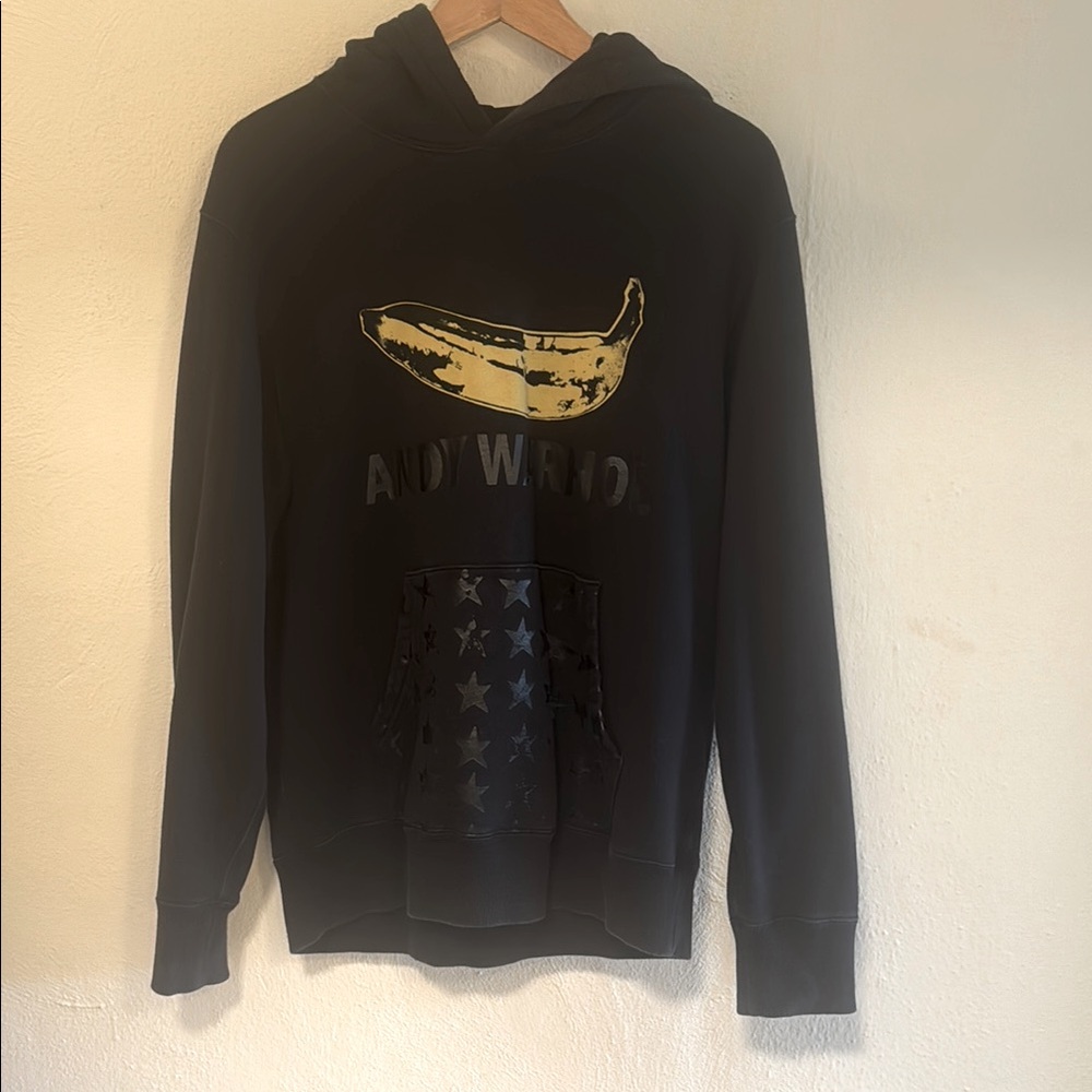 Black Andy Worhal Hoodie Sweatshirt